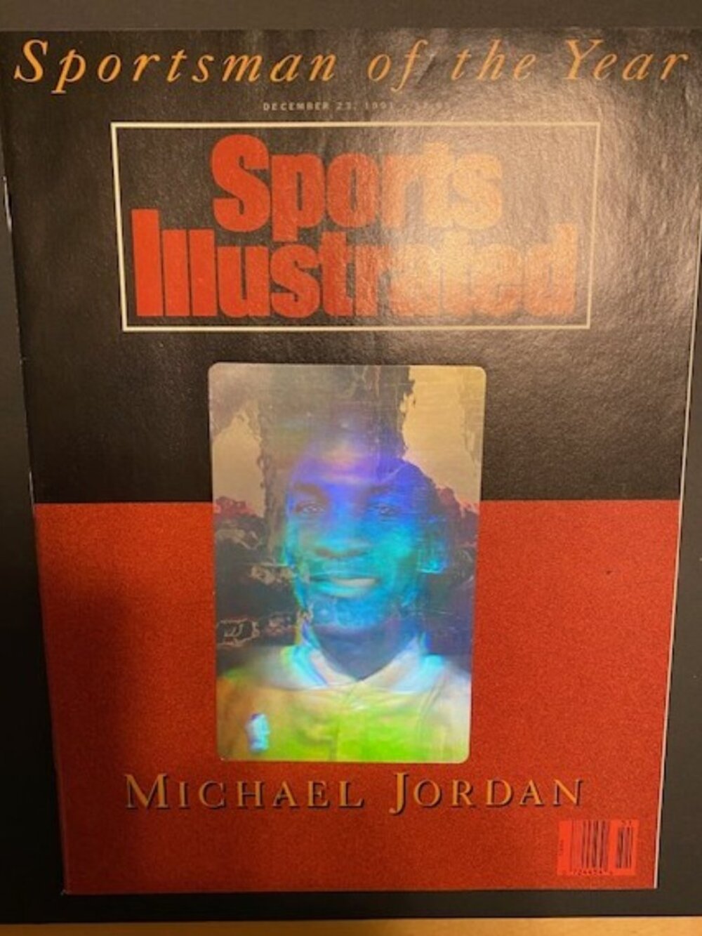 Sports Illustrated Dec 1991 Michael Jordan Sportsman Of The Year HOLOGRAM COVER